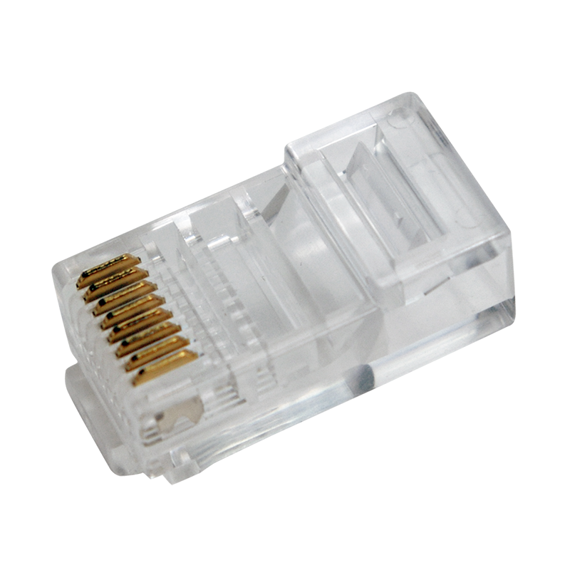 Modular Plug for flat cables, RJ45 8P8C - 100 STK