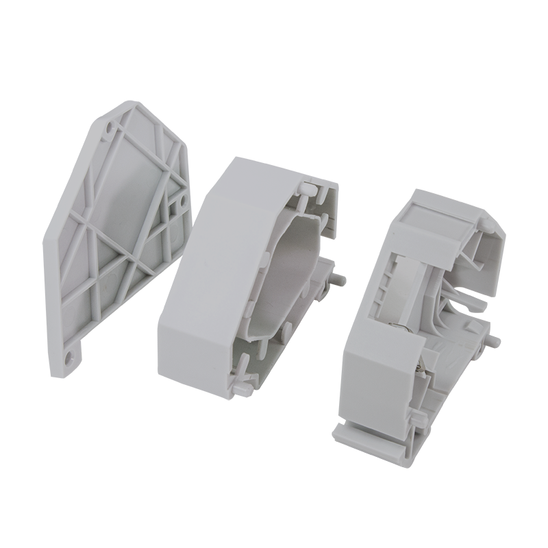 DIN-rail adapter for one LC-Duplex or SC-Simplex adapter