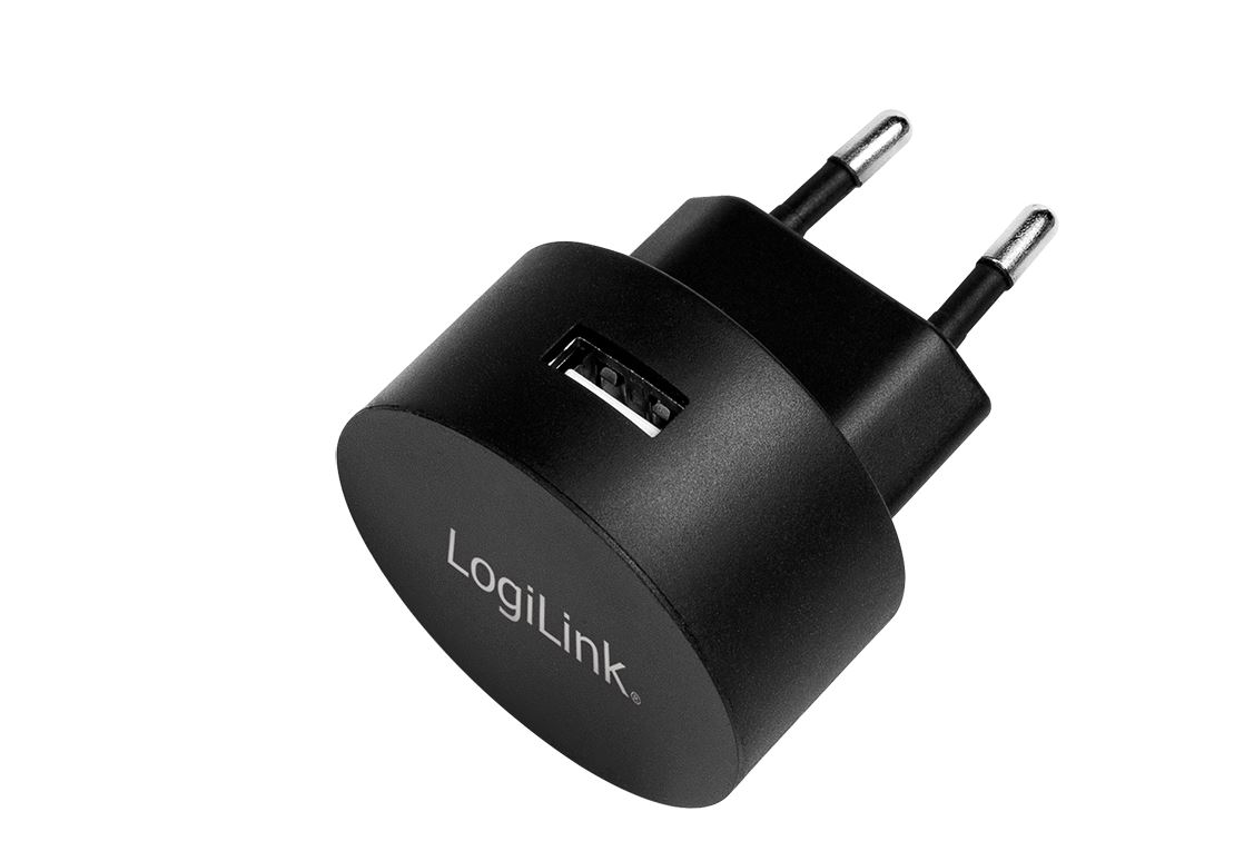 LogiLink Oplader til fastnet. 2,1 Amp / 10,5W / 5 V. 1 x USB
