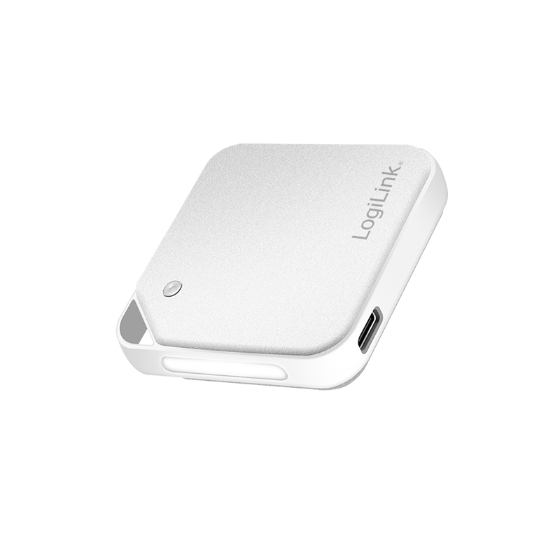 LogiLink Mini hand warmer, 2000 mAh, double-sided warming, with fladchlight, white