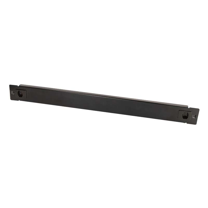 19" Blanking panel, tool-free snap-in installation, 1U, black