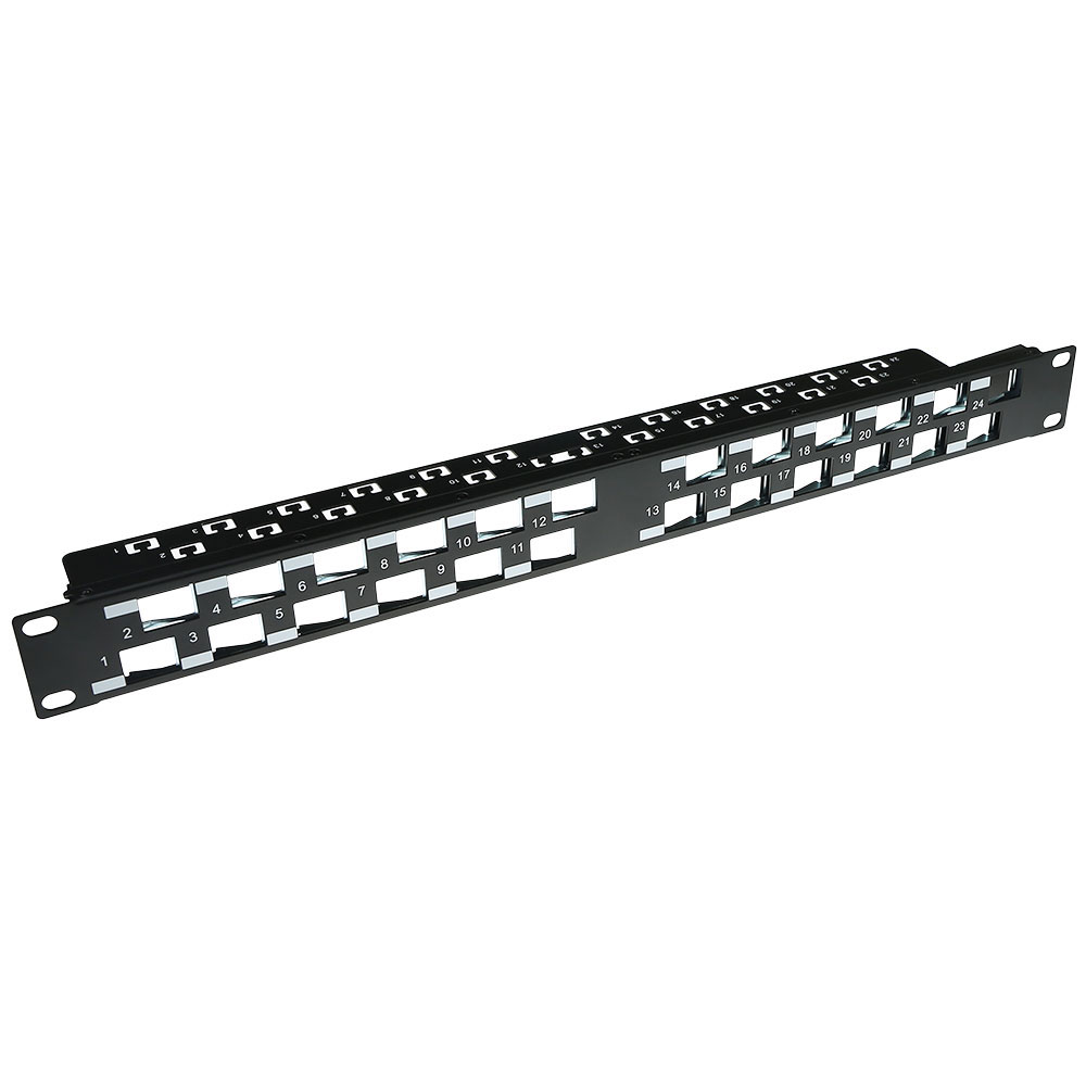 24 PORT KEYSTONE PANEL 45 DEG