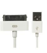 iPhone 4 (30-pins kabel) 1 m - hvid
