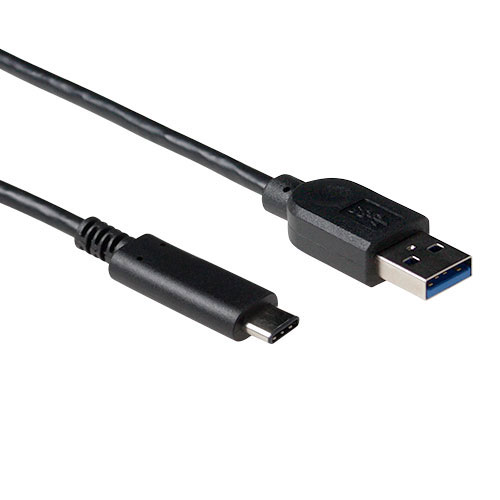 ACT USB 3.0 cable, USB-A to USB-C, 1 meter - Op til 5 Gbps - 20V @ 3A = 60W