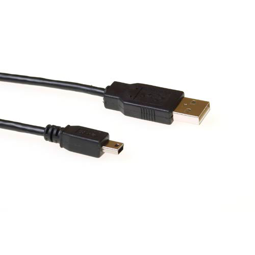 ACT USB 2.0 A male - USB mini B5 male 3,00 m