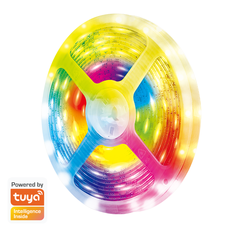 LogiLink Wi-Fi smart RGB-LED-tape, self-adhesive, Tuya compatible, 5 m