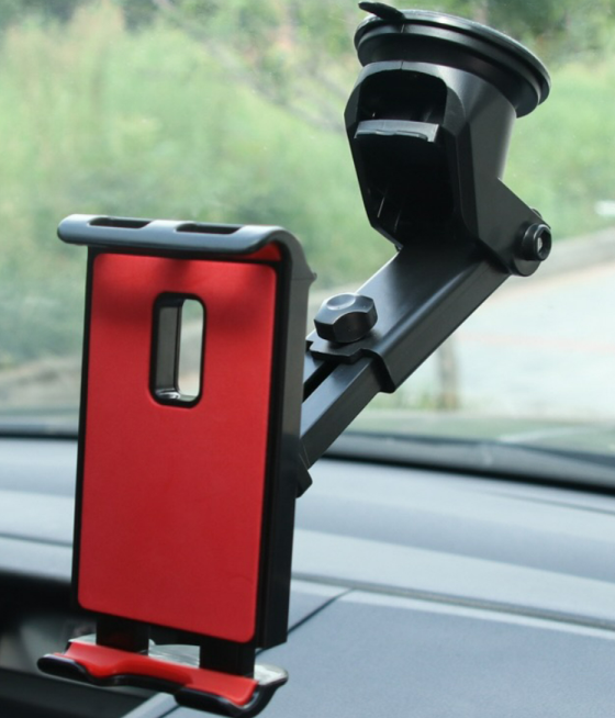 Universal bilholder til tablets - justerbart fra 125 - 200 mm