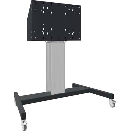 Floor lift on wheels for touch screen max. 86 inch, 120 kg BLACK
