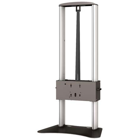 86 inch Smart Screen Hoister - Incl. flightcase, black with split-lid