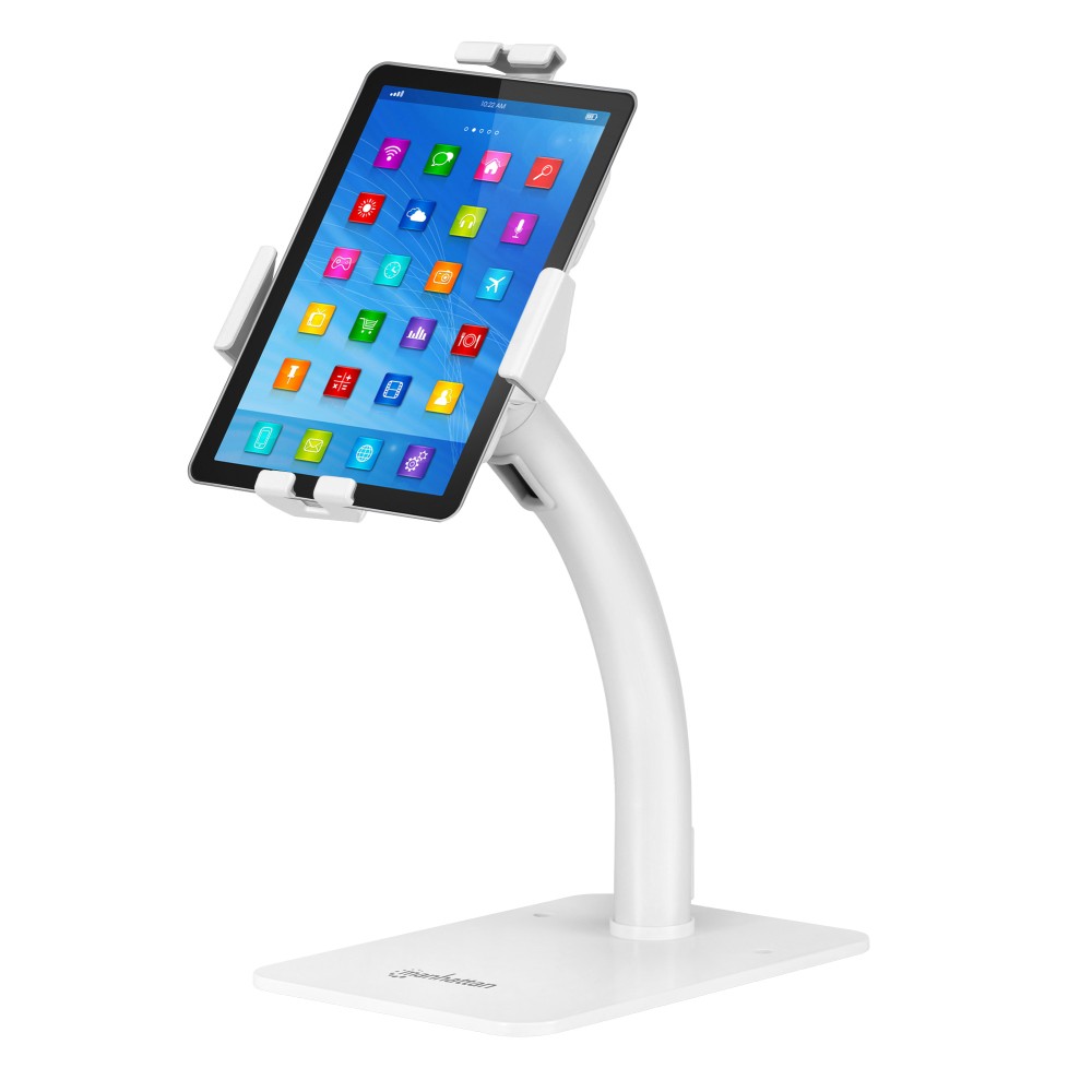 Manhatten Tablet stander med tyverisikring til 7,9-11" tablets med 360° rotation