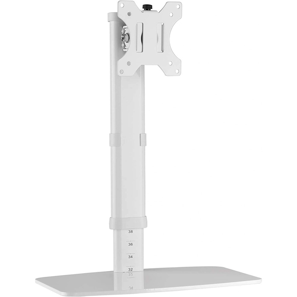 Techly Freestanding Monitor Desk Stand - 27" / 6 kg - Hvid