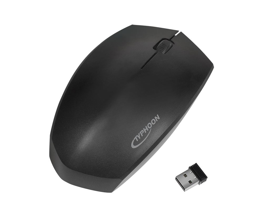 Typhoon Ergonomic mouse, wireless & Bluetooth, 2.4 GHz, 1200 dpi