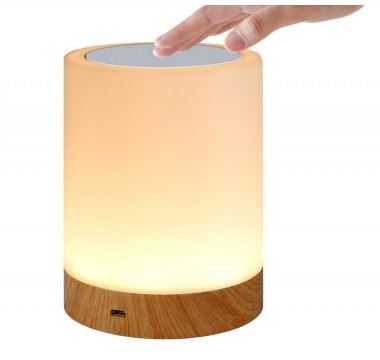 USB Smart Touch Lamp 5-farver 9x12 cm