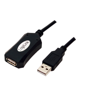 LOGILINK USB2.0 REPEATER CABLE 5,0 M, BLACK
