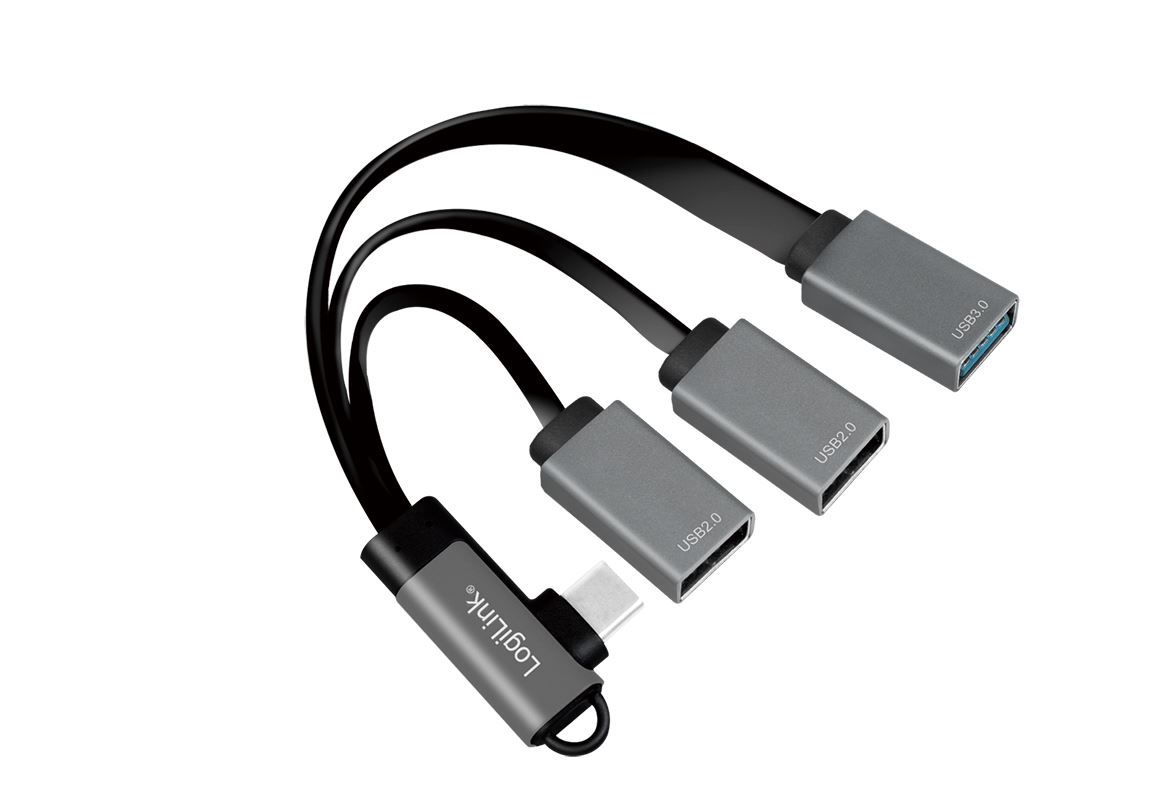 LogiLink Hub - USB-C til 2 x USB 2.0 og 1 x USB 3.0