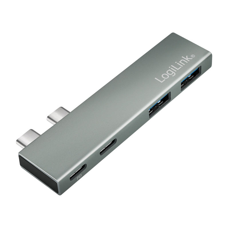 USB 3.2 Gen2x2 docking station, 4-port, PD, silver