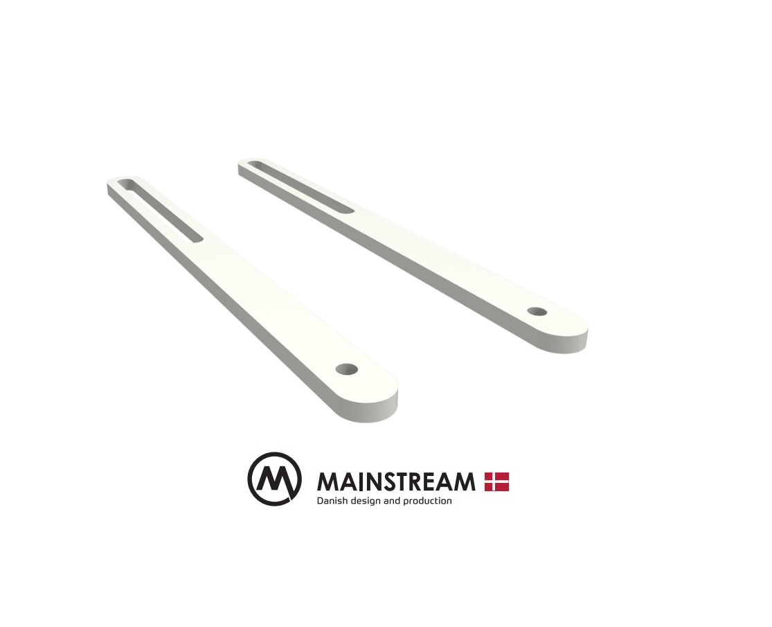 Mainstream - 2 Long arms (180 mm) to expand range of projector mounts - White