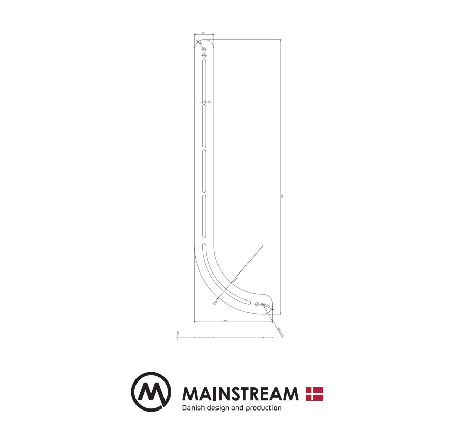 Mainstream XL universal Soundbarbeslag til 86" & 98" skærme