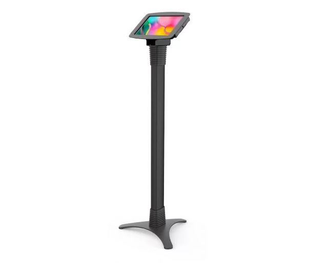 MacLocks Galaxy Tab A8 10,5" Enclosure Portable Floor Stand - Space Adjustable - Black