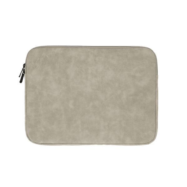 SBox Sleeve i imiteret læder - Model Verona - Beige - 14,1"