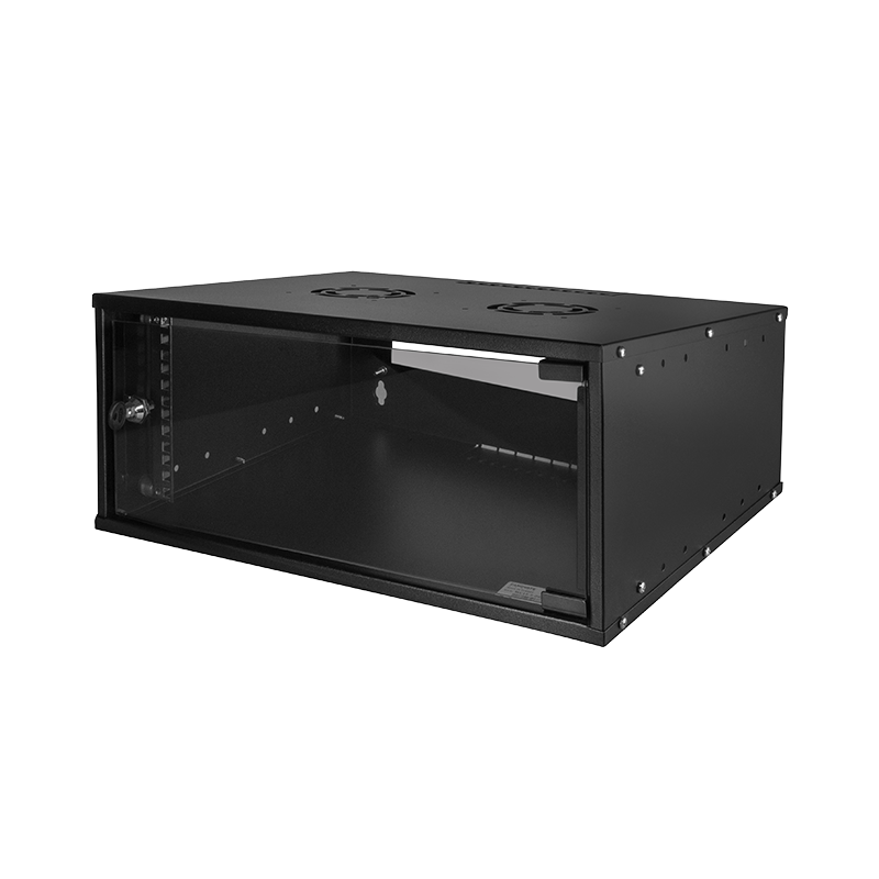 19" Wallmount box ECO, 4 U, assembled, black