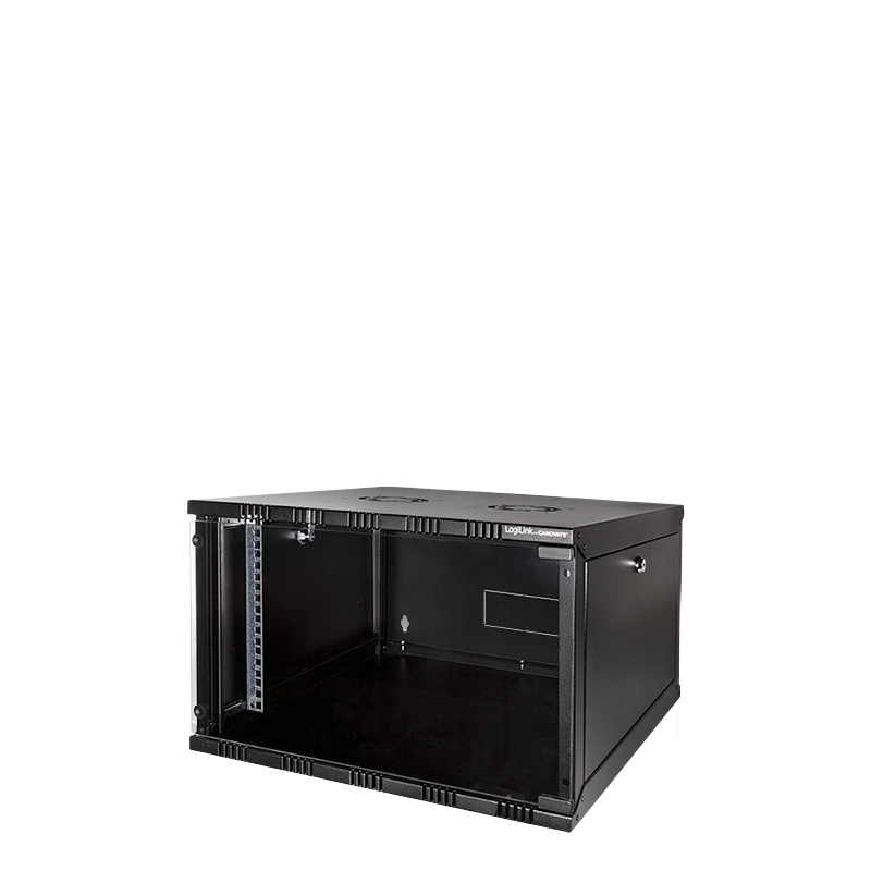 19" SOHO Wallmount Cabinet 6U, 550 mm depth, black, assembled