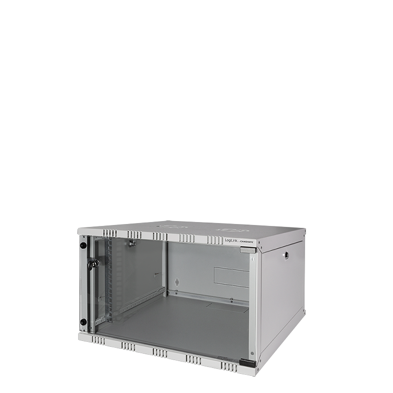 19" SOHO Wallmount Cabinet 6U, 550 mm depth, grey, assembled