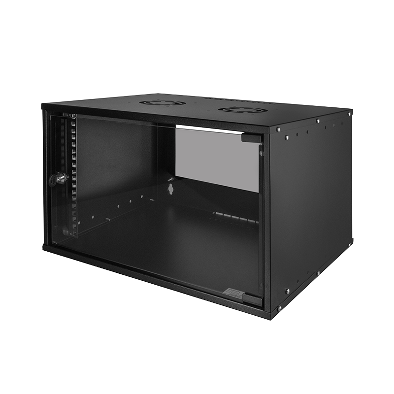 19" Wallmount box ECO, 6 U, assembled, black