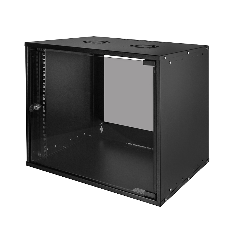 19" Wallmount box ECO, 9 U, assembled, black