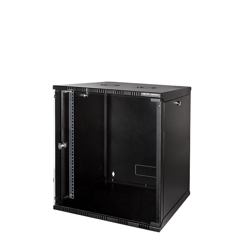 19" SOHO Wallmount Cabinet 12U, 550 mm depth, black, assembled