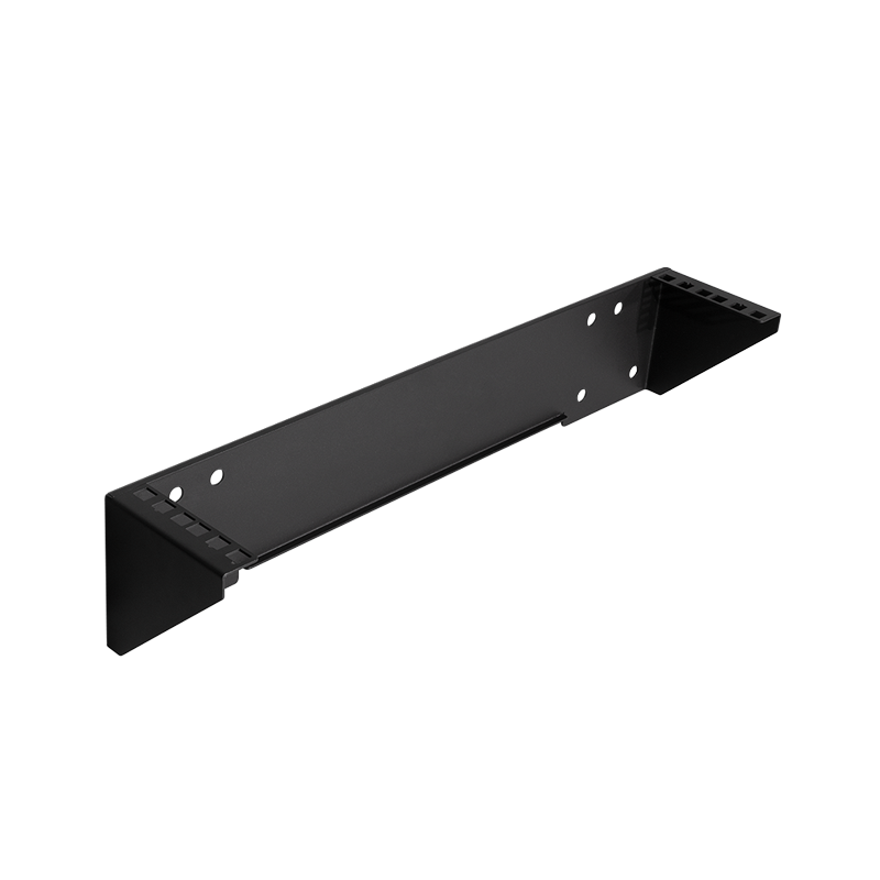 LogiLink 19" vertical wall mount bracket / under desk mount, 2 U, black