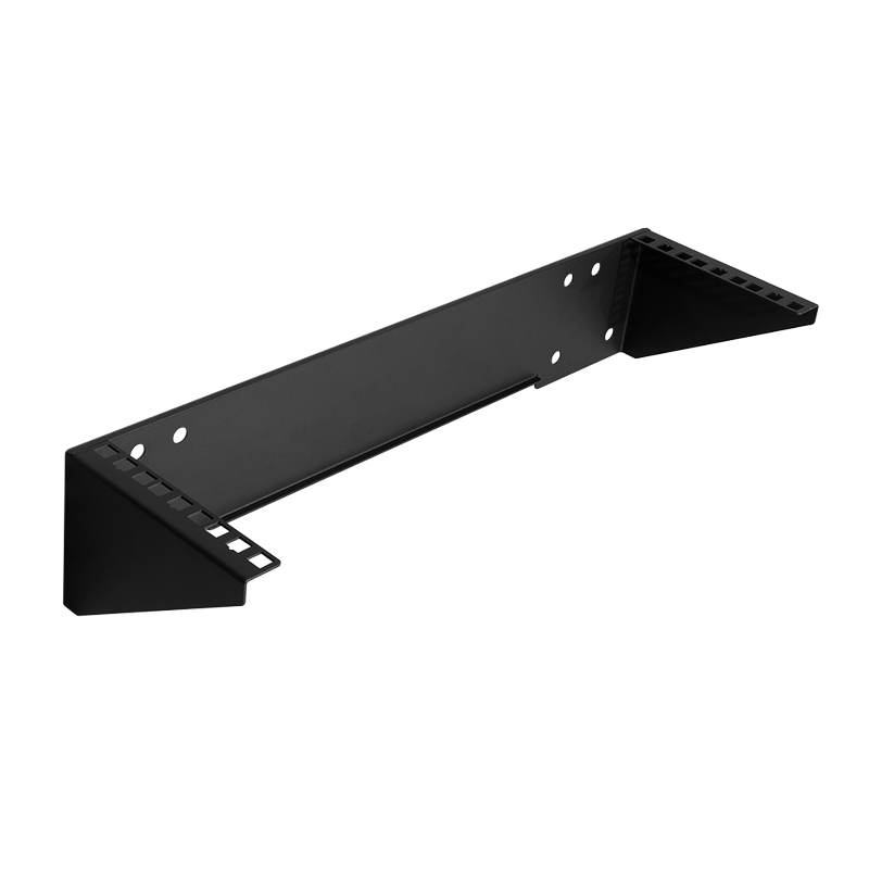 LogiLink 19" vertical wall mount bracket / under desk mount, 3 U, black