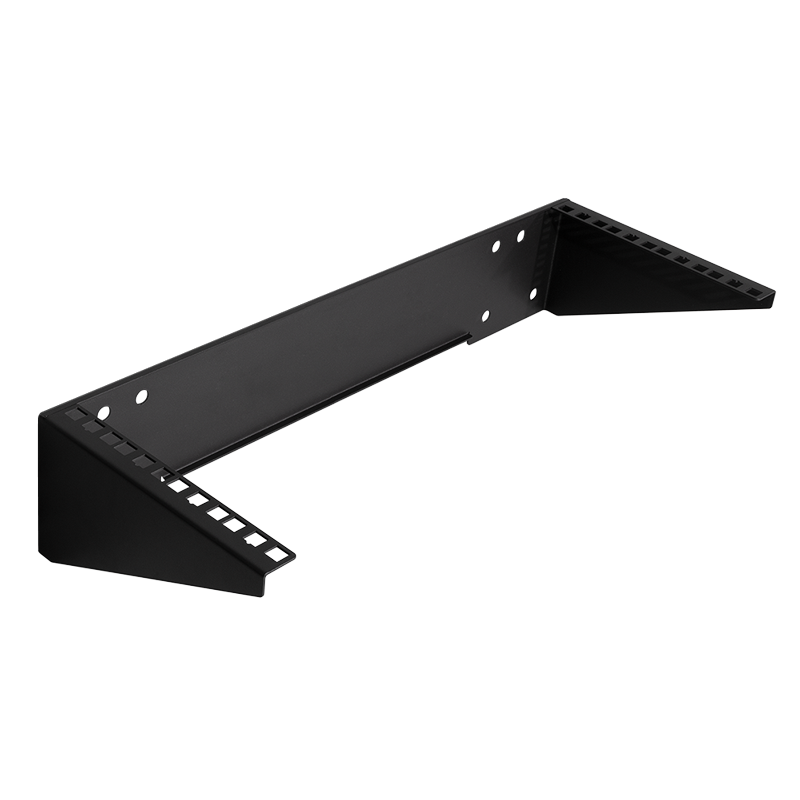 LogiLink 19" vertical wall mount bracket / under desk mount, 4 U, black