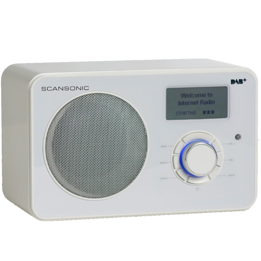 SCANSONIC IN220BT FM/DAB+/INTERNET RADIO - HVID